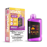 FRUIT G KRAZE HD MEGA (20000 PUFFs) DISPOSABLE VAPE Indulge in a burst of playful, fruity flavours that dance on your taste buds, ending with an iconic, irresistible fruity finish.